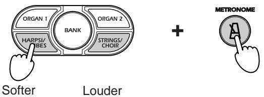 KORG NC500 - Adjusting the Volume of the Metronome - 1
