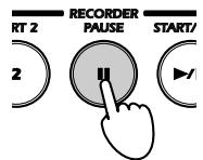 KORG NC500 - If you want to pause the recording, press PAUSE. - 1