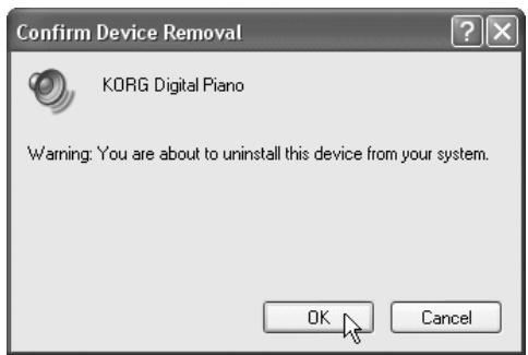 KORG NC500 - ■ Uninstalling the Korg USB MIDI Driver for Windows XP - 3