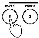 KORG NC500 - To delete the part, press the same PART button. - 1