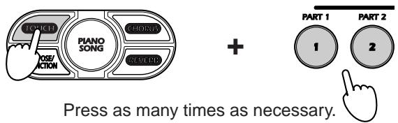 KORG NC500 - ■ To Adjust the Volume Balance when Playing Two Parts... - 1