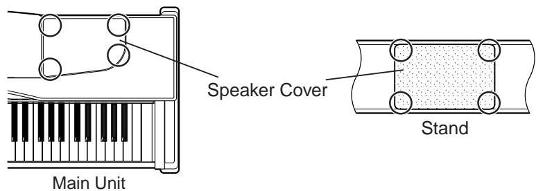 KORG NC500 - Attaching the Speaker Covers - 1