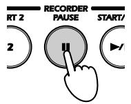 KORG NC500 - Press PAUSE while demo play is in progress. - 1