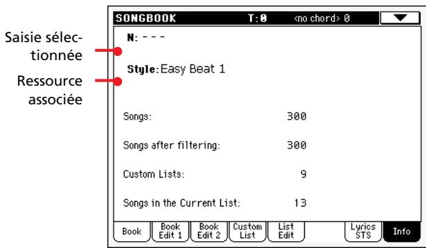 KORG PA500 - Les textes (lyrics) sont affectés à une saisie songbook sous forme de fichier de texte - 1
