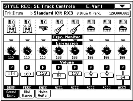 KORG PA500 - Noms des pistes - 4