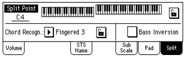 KORG PA500 - Afficheur split - 1