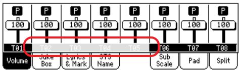 KORG PA500 - Changement de son (program change) - 1