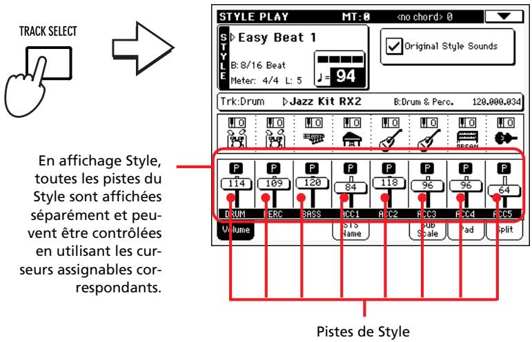 KORG PA500 - Régler le volume de chaque piste - 2