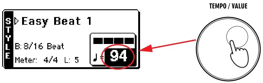KORG PA500 - Appuyez sur start/stop pour arrêter le style. - 2