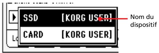 KORG PA500 - Dispositifs de mémoire accessibles par l'utilisateur - 2
