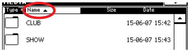 KORG PA500 - Liste des fichiers - 1
