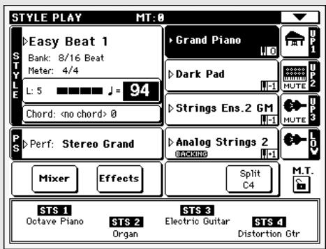 KORG PA500 - Activer la fonction easy mode - 7