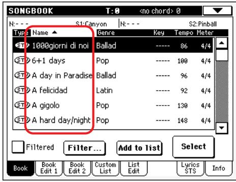 KORG PA500 - Sélectionnez l'une des options disponibles. - 3