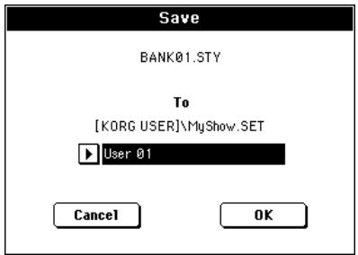KORG PA500 - Sauvegarder une banque - 4