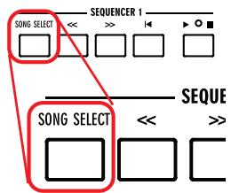 KORG PA500 - Appuyez sur la case sequencer 1 pour afficher la fenêtre song select. - 4