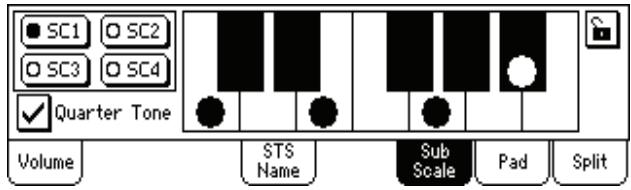 KORG PA500 - Afficheur sub-scale - 1