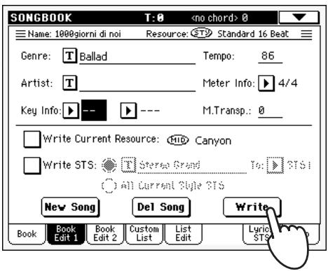 KORG PA500 - Ajouter des saisies - 2