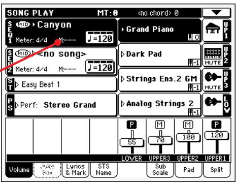 KORG PA500 - Reproduire un morceau - 3