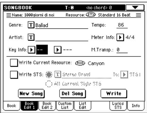 KORG PA500 - Sélectionner les saisies songbook via MIDI - 5