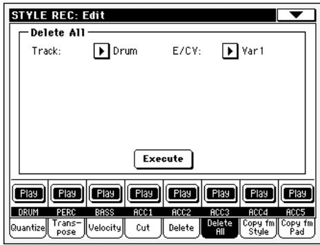 KORG PA500 - Noms des pistes - 1