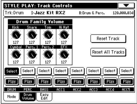 KORG PA500 - Icône de play/mute - 2