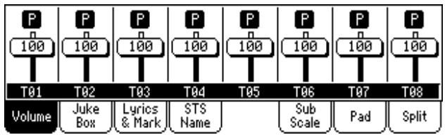 KORG PA500 - Afficheur du volume - 2