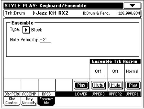 KORG PA500 - Icône de play/mute - 3