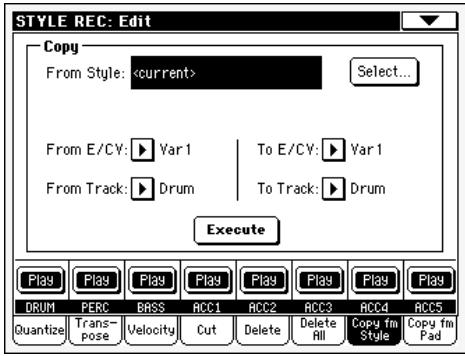 KORG PA500 - Noms des pistes - 1