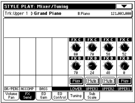 KORG PA500 - Icône de play/mute - 3