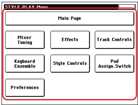 KORG PA500 - Touchview™ : l'interface graphique de l'utilisateur - 2