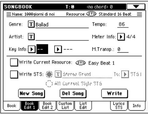 KORG PA500 - Sélectionner les saisies songbook via MIDI - 4