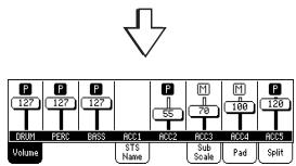 KORG PA500 - Activer/couper les pistes de style - 8