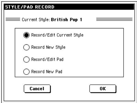 KORG PA500 - Afficher le mode pad record - 1