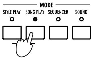 KORG PA588 - Appuyez sur le bouton SONG PLAY pour afficher le mode SONG PLAY. - 1