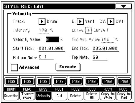 KORG PA588 - Noms des pistes - 1