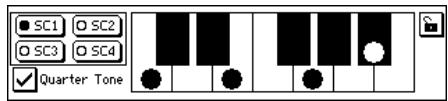 KORG PA588 - Enregistrer des réglages 'quarter tone' ou 'SC' dans un morceau - 1