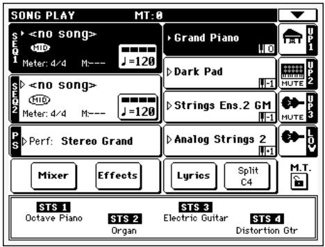 KORG PA588 - Appuyez sur le bouton SONG PLAY pour afficher le mode SONG PLAY. - 2