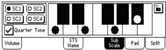 KORG PA588 - Afficheur sub-scale - 1