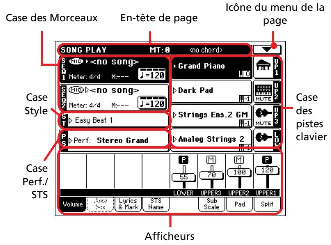 KORG PA588 - Page principale - 1
