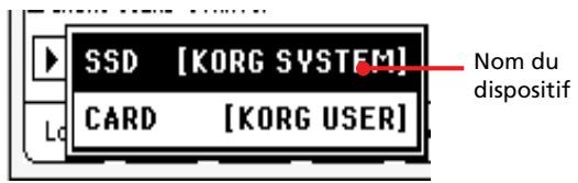 KORG PA588 - Dispositifs de mémoire accessibles par l'utilisateur - 2