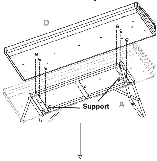 KORG PA588 - Précautions à adopter pendant les opérations d'assemblage - 8