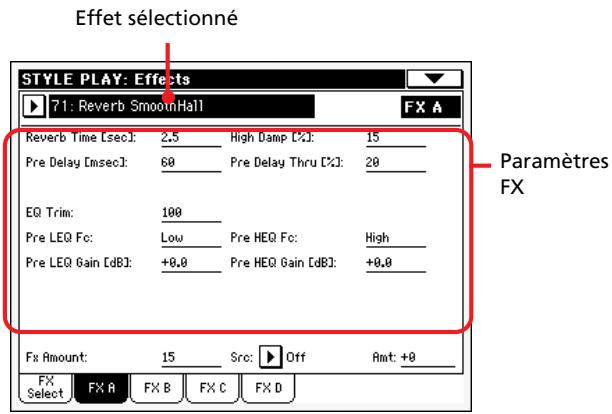 KORG PA588 - Les effets en mode song play - 1