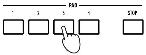 KORG PA588 - Appuyez sur un des quatre pads. - 1