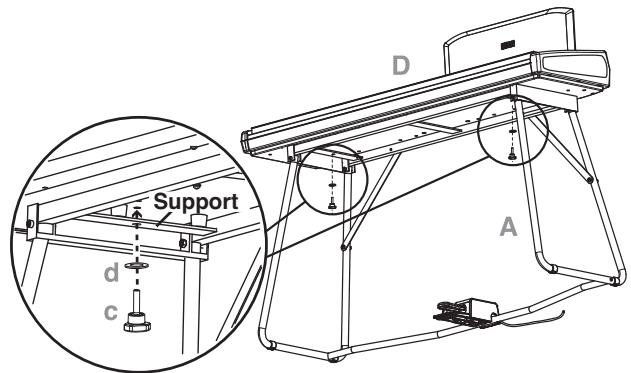 KORG PA588 - Précautions à adopter pendant les opérations d'assemblage - 9
