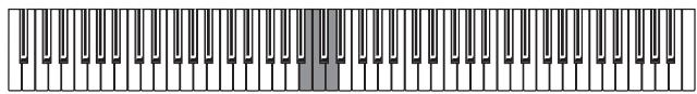 KORG SP250 - Réglage du toucher - 2