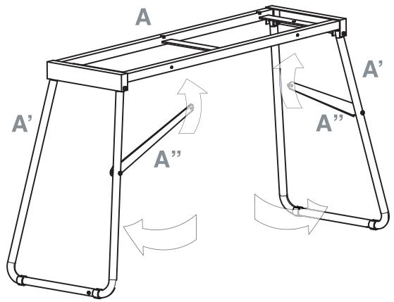 KORG SP250 - Précautions à adopter pendant les opérations d'assemblage - 4