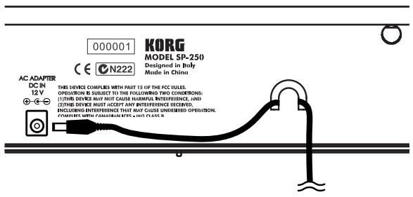 KORG SP250 - Accendere lo strumento - 1