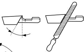 JONSERED CS2121 EL - Instrucciones generales acerca de las cuchillas - 3