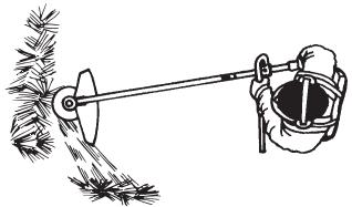 JONSERED GC 2236 - Débroussaillage avec une lame à herbe - 3