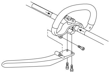 JONSERED GC 2236 - J-handvat monteren - 2